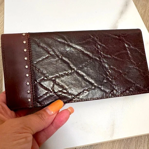 Versace Dark Brown Leather Card Holder